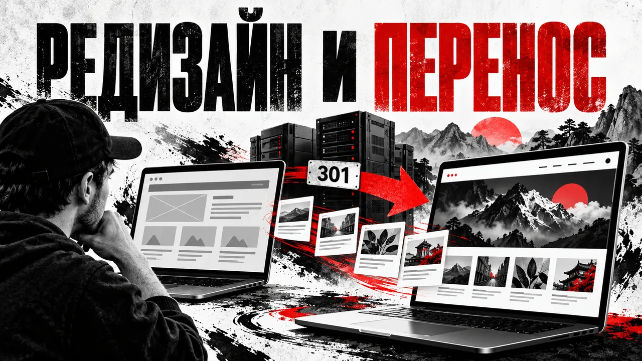 Перенос содержимого и перенаправление старых адресов сайта